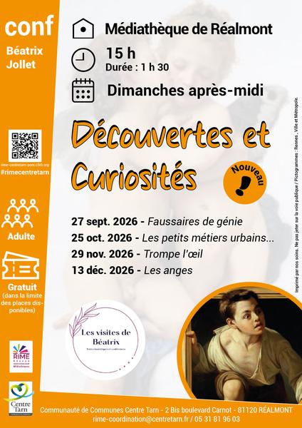 Conférence d’Histoire de l’Art, Découvertes et Curiosités " Les anges"